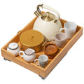 HOLDN’ STORAGE Bamboo Wooden Pull out Cabinet Organizer 14"W x 21"D Requires At Least a 15.25"W x 21"D Cabinet Opening W/Lifetime Limited Warranty, Bamboo Tray and Heavy Gauge Metal Rails