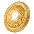 Cabilock Round Ceiling Medallion Plate for Light Fixtures 12.20 Inch Gold Ceiling Medallion Cover for Home Lighting Living Room Bedroom and Dining Room