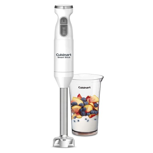 Cuisinart Smart Stick Two-Speed Hand Blender, Powerful Immersion Blender with 300-Watt Motor Blends Shakes, Smoothies, Puree, Baby Food, Soups & Sauces, CSB-175P1, White