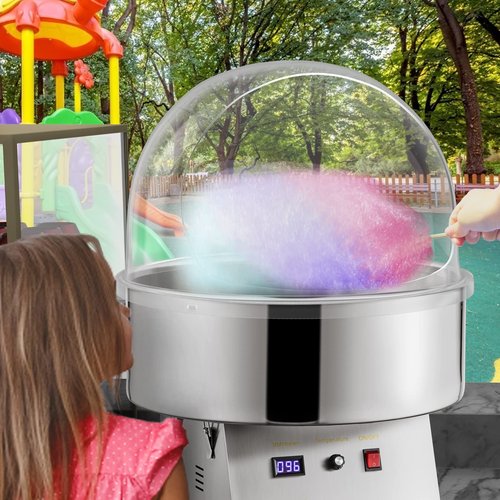 VBENLEM 21 Inch Cotton Candy Machine Cover Bubble Shield Plastic for Commercial Floss Maker, Clear