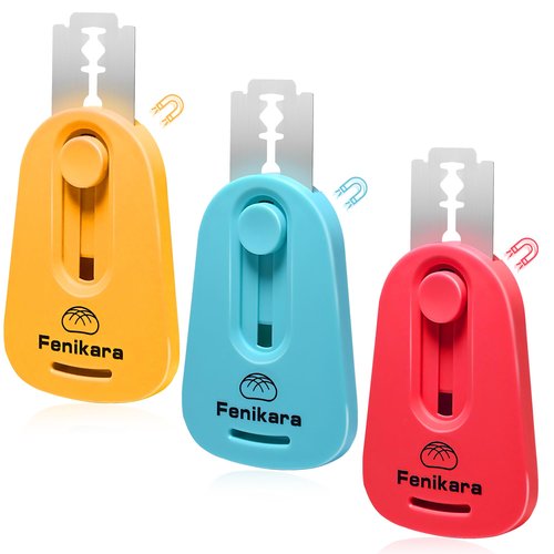 Fenikara 3PCS Premium Magnetic Bread Lame & Versatile Bread Scoring Tool - Professional Sourdough Scoring Tool and Lame Bread Tool with Razor Blade and Scoring Patterns Booklet