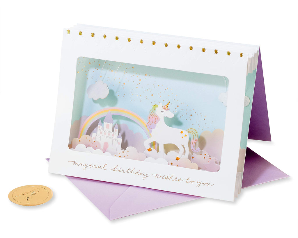 Papyrus Unicorn Birthday Card for Girl (Magical Birthday)