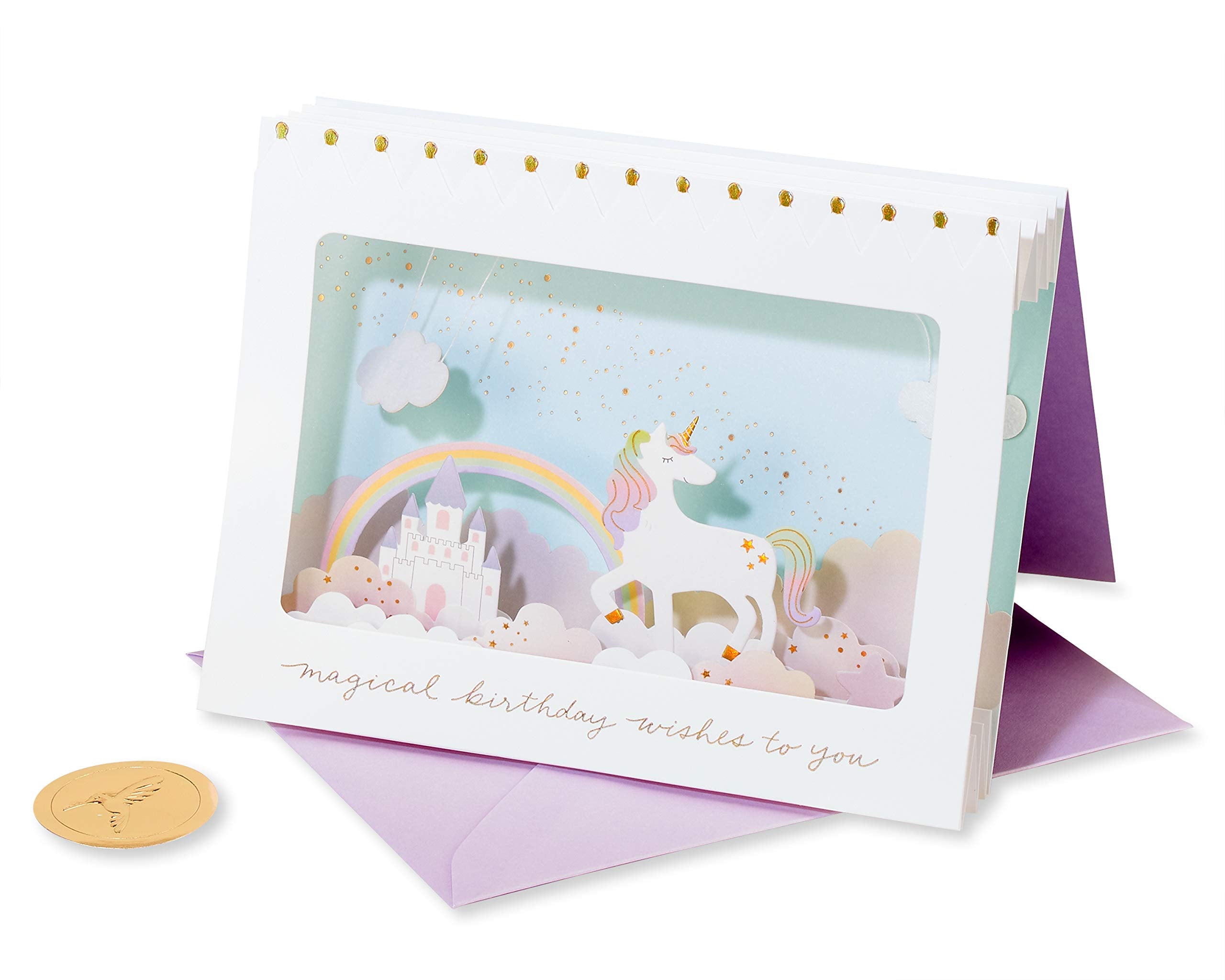Papyrus Unicorn Birthday Card for Girl (Magical Birthday)