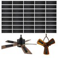 40 Pack Ceiling Fan Filters for Blades - Ceiling Fan Air Purifier Pads Accessories Dust Catcher - Activated Coconut Carbon Fan Filter