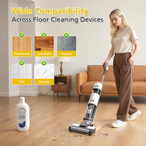 VILLAPOOL 2 Pack Floor Cleaning Solution for Tineco and Robot Vacuums with Mopping, Deep Cleans Multiple Hard Floors for iFLOOR Series, FLOOR ONE S3 / S5 / S6 / S7 / S9 Artist Series Wet Dry Vacuum