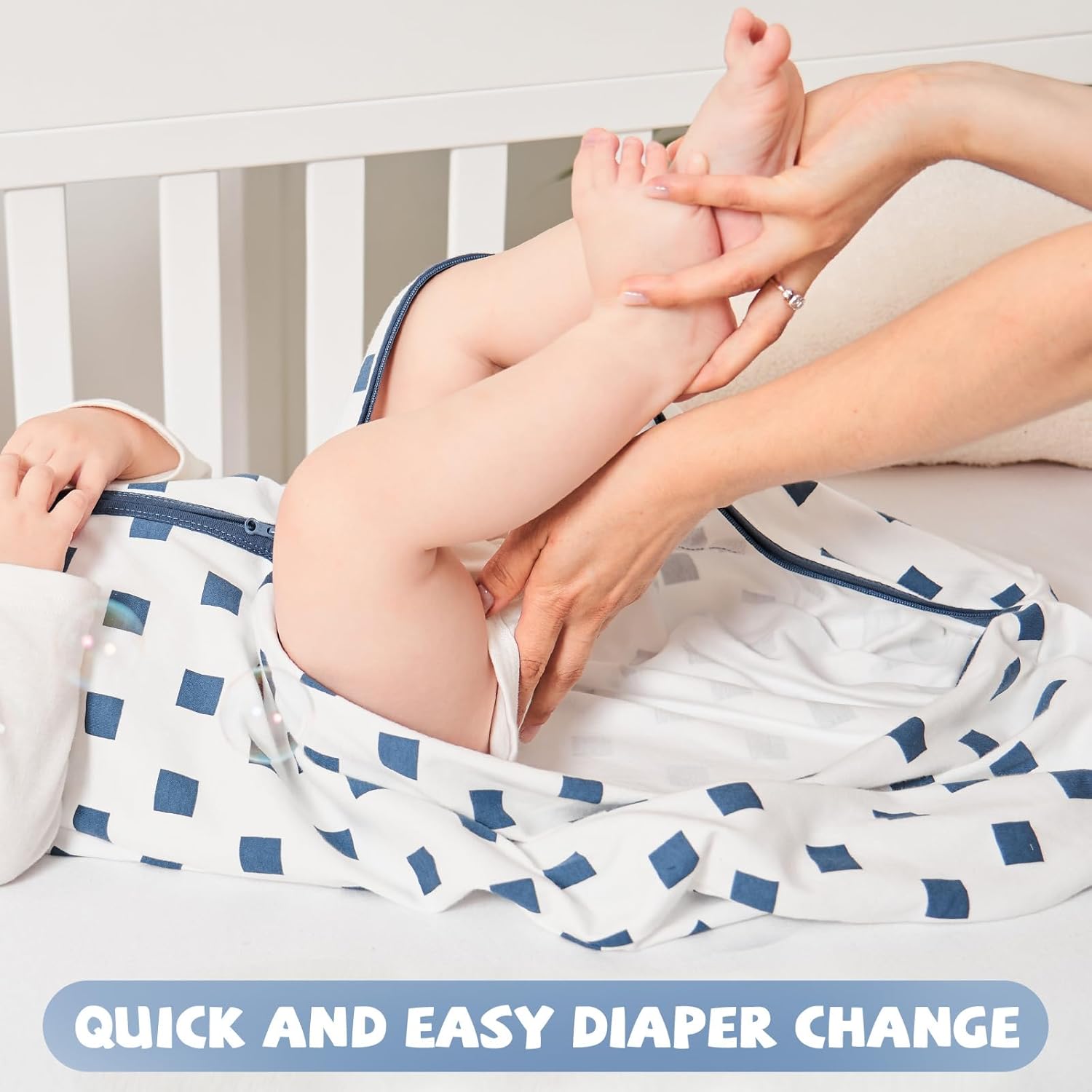 Yoofoss Baby Sleep Sack - 100% Organic Cotton Wearable Blanket | 2-Way Zipper, 0.5 TOG, 3 Pack (18-24 Months)