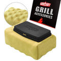 GRILLART Grill Brush Bristle Free, Replaceable BBQ Cleaning Head (No Handle), Safe Replacement Cleaning Pad for Cast Iron/Stainless-Steel Grates - Black