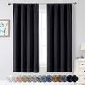 Skiennix Blackout Curtains - Soft Thermal Insulated Room Darkening Window Treatments | 63" Length, 2 Panels Set