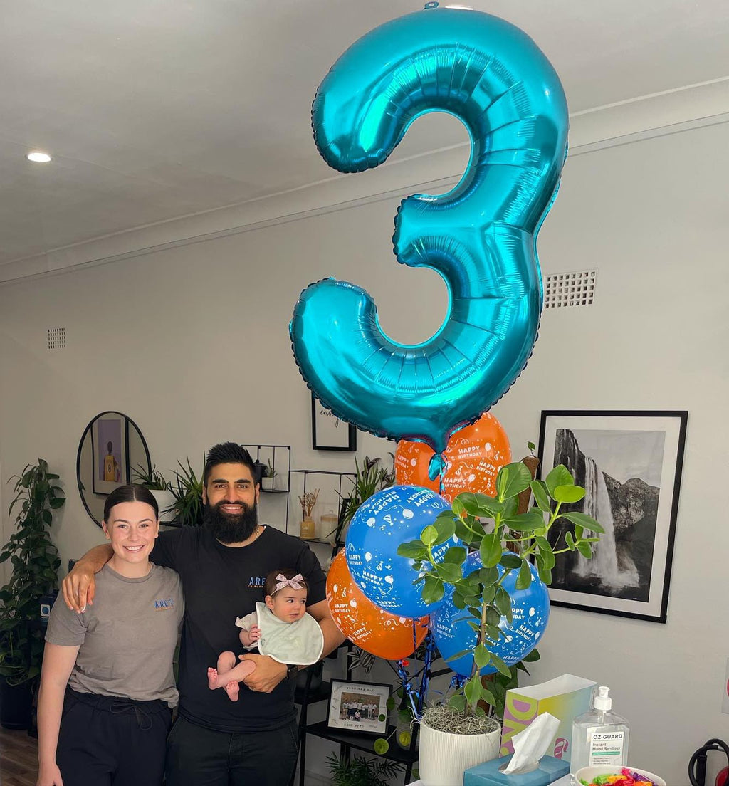 Number 7 Balloon by [Brand Name] - 40 Inch Light Blue Giant Foil Balloon for 7th Birthday Party Decorations