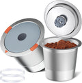Noalto Reusable K Cups - Universal Stainless Steel Coffee Pods for Keurig 1.0 & 2.0 | 2-Pack