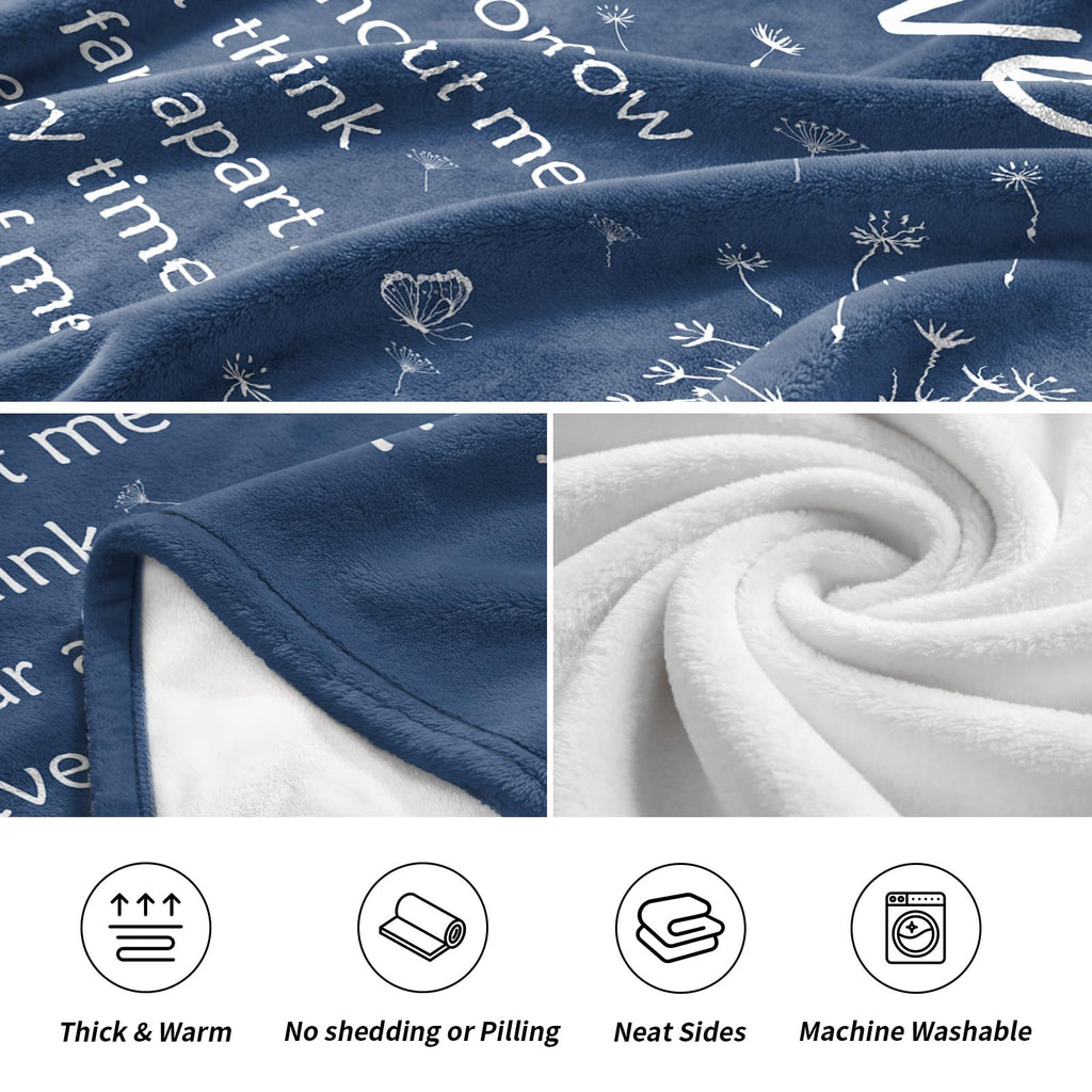 Glydein Sympathy Gifts for Loss of Loved One, Soft Flannel Memorial Blanket, Bereavement Gift Idea, Grief Sorry for Your Loss for Mom Dad Grandma Grandpa Sister - 50‘’ X 60‘’