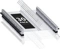 Cimlord 30-Pack Heavy Duty Metal Pants Hangers - Non-Slip Clips for Skirts & Trousers | Black, 12 Inch