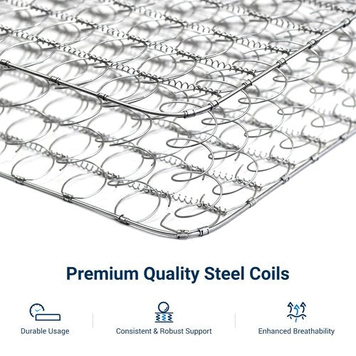 Avenco Twin Mattress 6 Inch in a Box, Medium Plush Twin Size Mattresses with Spring Smarts Coil Hybrid Colchones for Pressure Relief, CertiPUR-US Certified