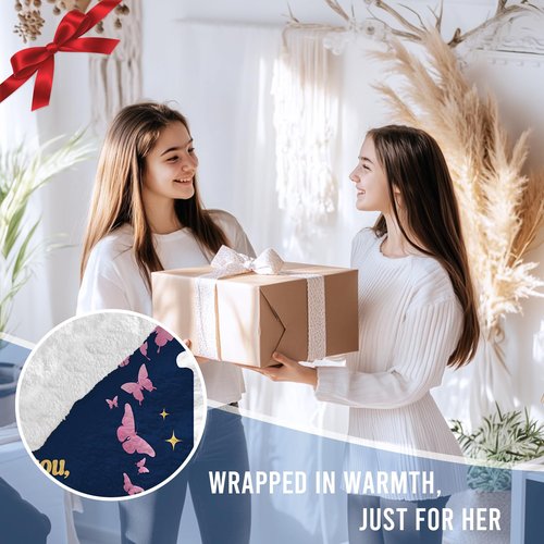 Bestshop Sweet 16 Gifts for Girls, 16th Birthday Flannel and Sherpa Wearable Blanket, Sweet Sixteen Gifts for Girls, Warm Gift for 16 Year Old Girl, Girl Sixteen Gifts for Christmas(47 x 71'')