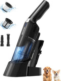 Aspiron Cordless Handheld Vacuum - 24KPA Powerful Car Cleaner with Wireless Charger | Ergonomic Design, Portable