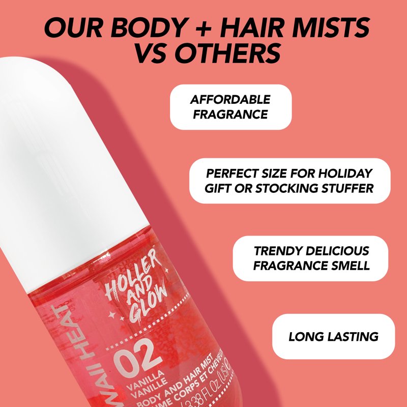 Dual-Action Fragrance Mist for Body & Hair - Lightweight Refreshing Spray