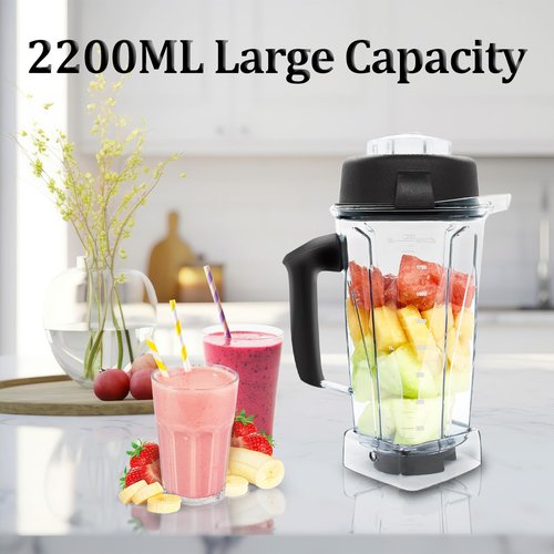Blender Pitcher 64oz, Replacement for 5200 5000 5300 6300 VM0101 VM0103 VM0197 Classic/Explorian/Commercial Series etc Container Jar Cup