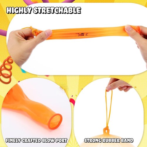 Hollowfly Heavy Duty Punch Balloons - 100 Pack for Carnival Parties | Fun Birthday Decorations