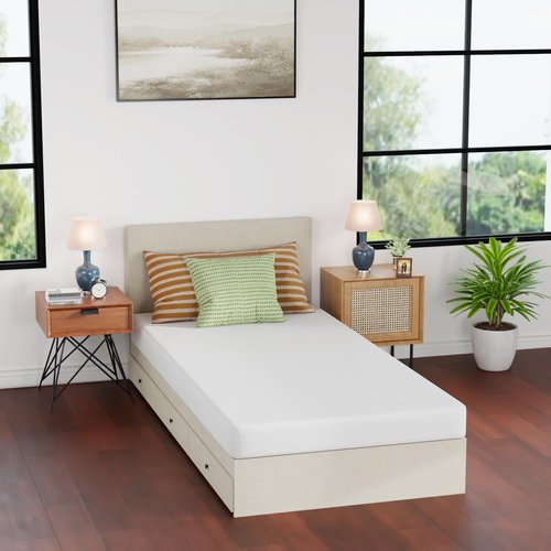 FDW 5-Inch Twin XL Gel Memory Foam Mattress - Medium Firm | CertiPUR-US Certified | Pressure Relief & Cooling Cover