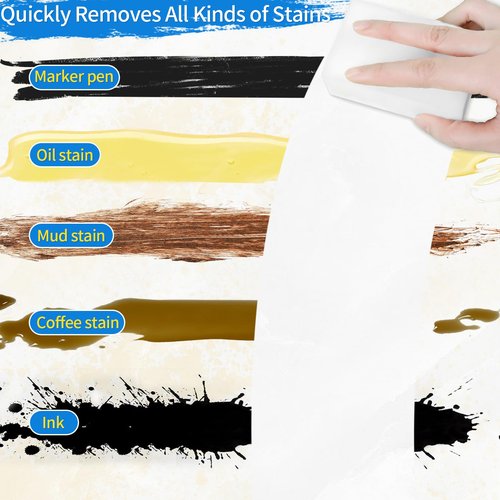50-Pack Magic Sponges Cleaning Eraser Multi-Functional Melamine Sponge Foam Cleaning Pads for Household Bathroom Furniture Bathtub Sink Cleaning Kitchen Dish Sponge, 3.1"x1.9"x1.2"