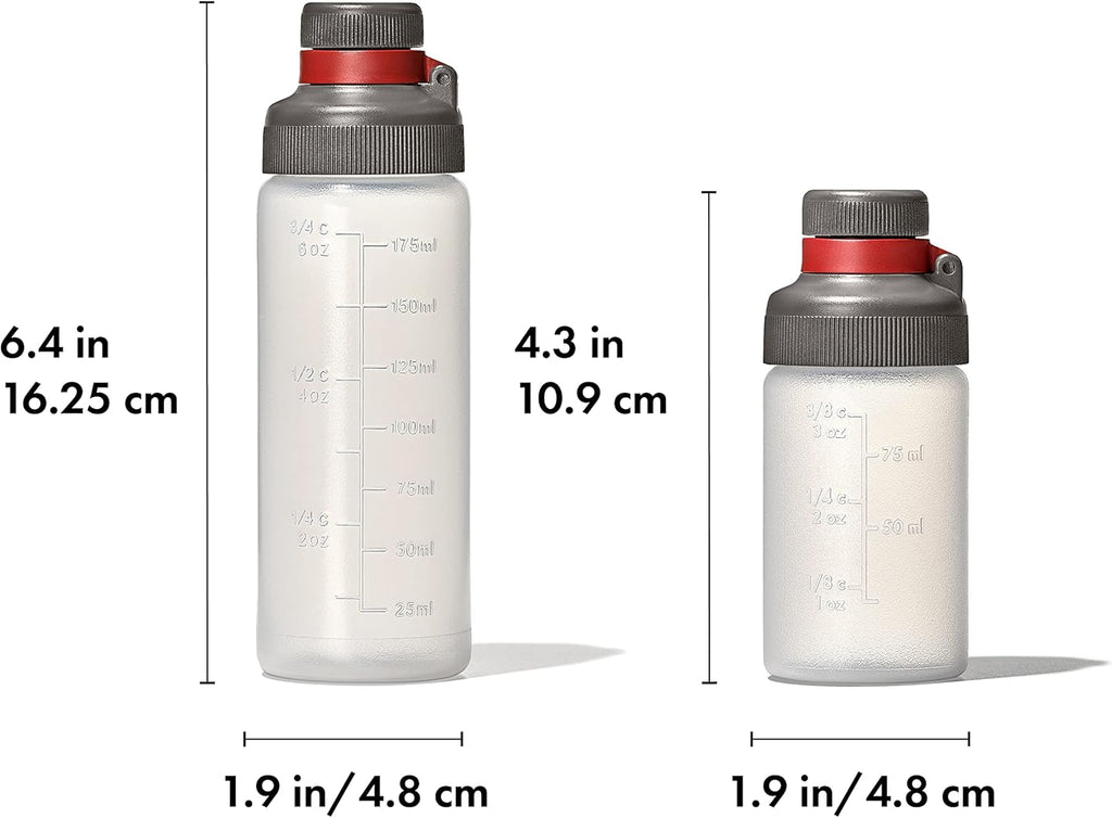 OXO Squeeze Bottle Set - Leakproof Design for Outdoor Adventures | Perfect for Camping & Hiking