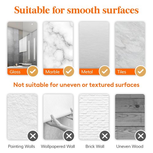 Lifewit Shower Caddy Suction Cup, NO-Drilling Bathroom Organizers and Storage Rack for Inside Shower, Plastic Removable Shower Shelves for Shampoo Strong Vacuum Suction, 26 cm/10 inch Long, 1 Pack