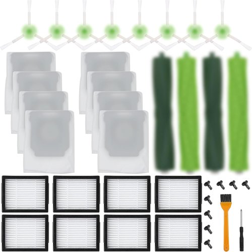 Katerelis 26-Pack Replacement Parts for iRobot Series | Multi-Surface Roller Brush, Filters & Side Brushes