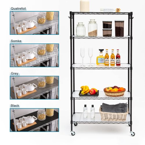 BRIAN & DANY Wire Shelf Liner 18" X 48", Set of 10, Heavy Duty Shelf Liners for Wire Shelving, Waterproof Protector Mats, Transparent