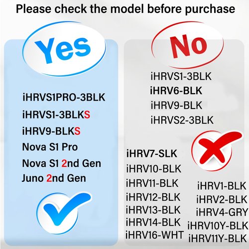ZXHUANGOH Side Brush for iHome Nova S1 Pro, iHRVS1PRO-3BLK, iHRVS1-3BLKS, iHRV9-BLKS Robotic Vacuum Cleaner Replacement Parts - 6 Pack