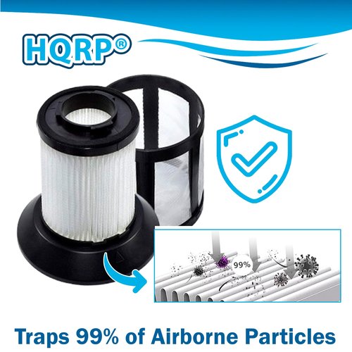 HQRP 2-Pack Dirt Cup Filter Assembly compatible with Bissell 6489, 64892, 64894 Bagless Canister Vacuum Cleaner, parts 203-1772 and 203-1532 Replacement