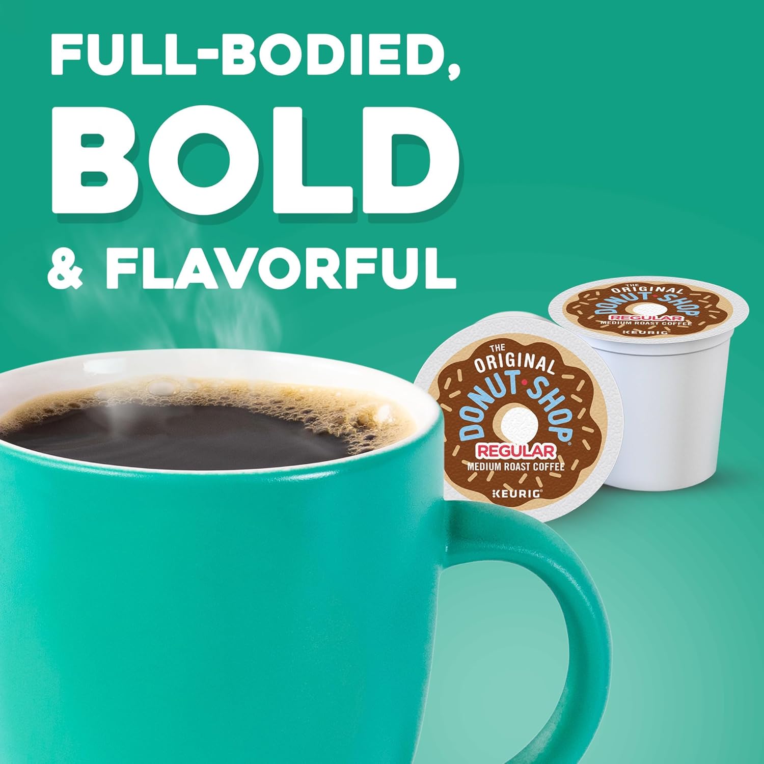 Original Donut Shop K-Cup Pods - Medium Roast Coffee | 60 Count (6 Packs of 10)