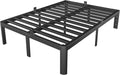 Full Bed Frame by [Brand Name] - Heavy Duty 14-Inch Metal Design with No Box Spring Needed | Noiseless & Easy Assembly