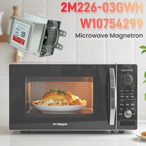 Microwave Magnetron 2M226-03GWH W10754299 fit for Whirlpool Microwave Oven Replace WMH31017HZ7,W10216360, W10496310, W10210845, W11391712,8206341, W11391712，2M248J,2M319H, PS11703077