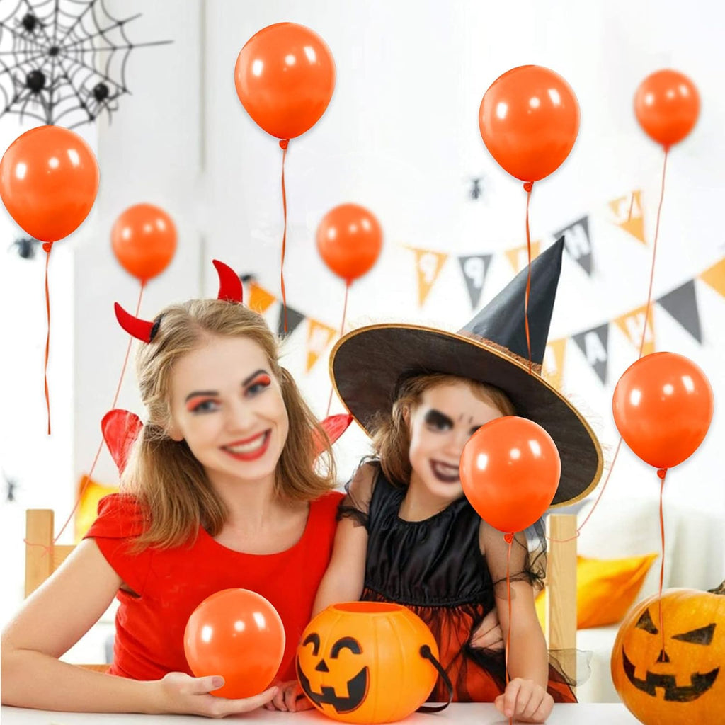 Orange Balloons | 110 Pcs Mini 5-Inch Thick Latex Balloons for Birthday & Baby Shower Decor