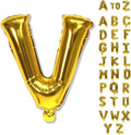 Gold Alphabet Balloons - 40 Inch Custom Name Helium Foil Letters for Men's Birthday Party Decor