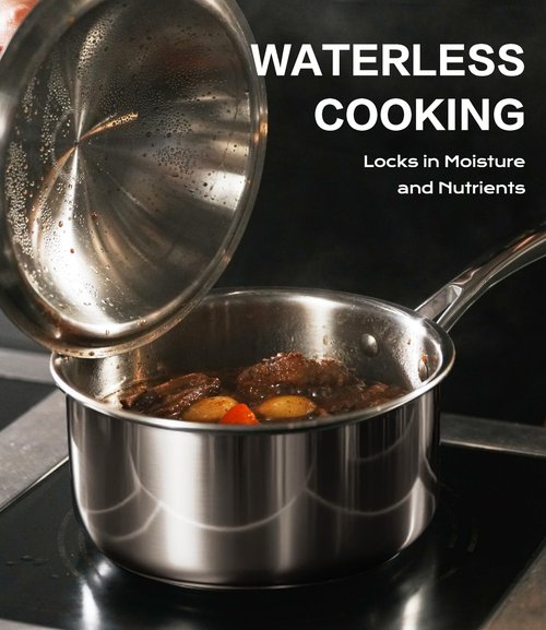 Lebof Stainless Steel Pan (Sauce Pan, 3 Quart)