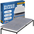 Greaton, Premium 38mm Split Wood Bunkie Board Twin Size Bed - 2-Piece Under Mattress Support Board, Fully Assembled, Fabric Ventilation Cover - Replaces Wooden Slats or Box Spring for Bed Frames