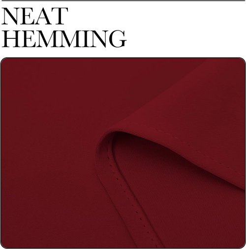 NICETOWN Burgundy Blackout Curtains - Thermal Insulated Drapes for Living Room | 29x45 Inches (1 Pair)