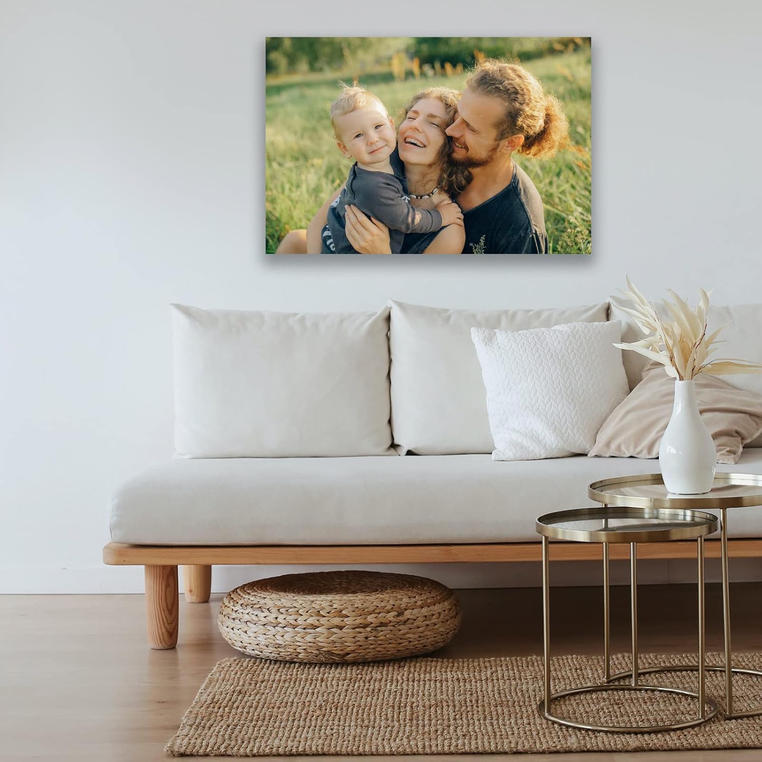 Skiennix Custom Canvas Prints - Personalized Framed Wall Art for Family & Pet Photos | 10'' x 12''