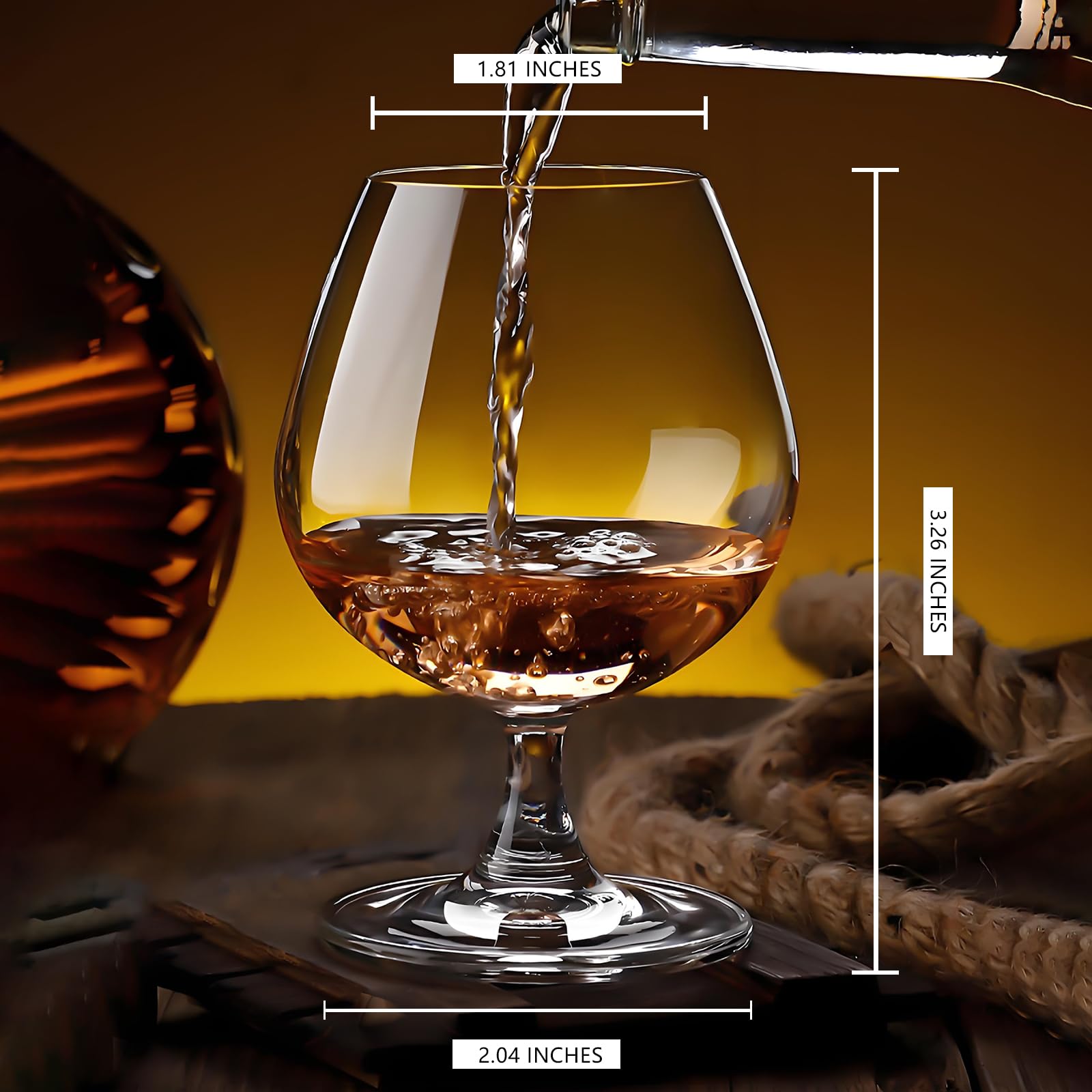 Whiskey Glasses Set of 12, Bourbon Glass, Old Fashioned Glasses, 11.5 Oz Short Stem Wine Glass for Spirits, Vodka, Scotch,Cognac, Brandy, Cocktails (Set of 12)