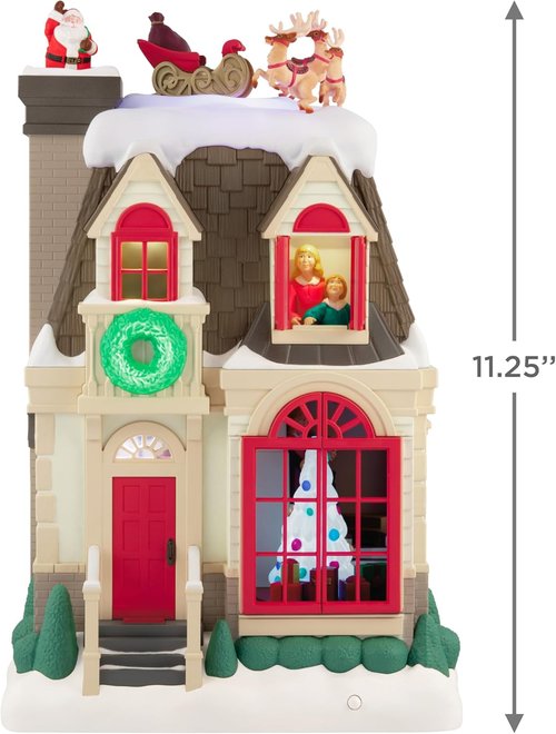 Hallmark Keepsake Christmas Tabletop Decoration - 2025 Up On The Housetop Musical With Light & Motion