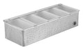 American Metalcraft HMCD5 Condiment Holders, 6.4" Length x 4" Width, Silver