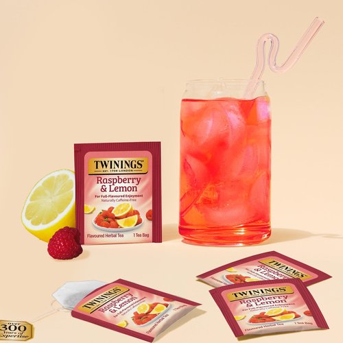 Twinings Berry and Fruit Herbal Tea Bag Variety Sampler Box, 6 Flavors, 36 Count, Individually Wrapped Bags, Caffeine Free, A Gift to Enjoy Hot or Iced