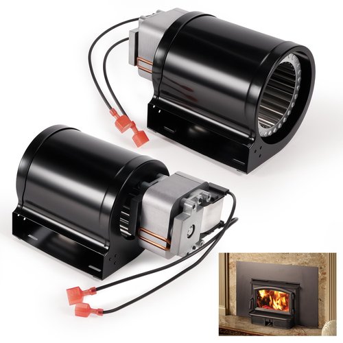 Kozlira 1 Pair Blower Motor for Lopi & Avalon Wood Stove, Freedom Bay, Answer, Revere, Rainier, Pendleton, for 99000137 99000123 99000190 99000126 99000128 99000133 Blower Fan (Left + Right)