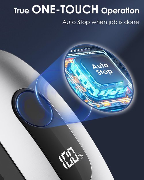 Canslab IRON Rechargeable Electric Can Opener - Hands-Free Operation, Smart Auto Stop & LED Battery Indicator