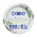Dixie Disposable Paper Plates - Medium-Weight Pathways Design | 300 Count Bulk Case (6 Packs of 50)