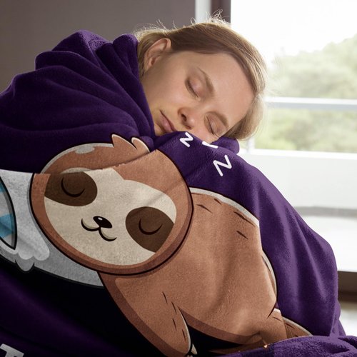 Funny Gifts for Aunt, Aunt is Charging Sloth Blanket, Auntie Birthday Gifts, Present for Aunts from Niece Nephew Christmas Mothers Day, Super Soft Throws Blanket for Auntie 60" x 50"