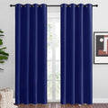 NICETOWN Navy Blue Blackout Curtains - Thermal Insulated 86-Inch Drapes for Large Windows | 2 Panels, 55" Wide