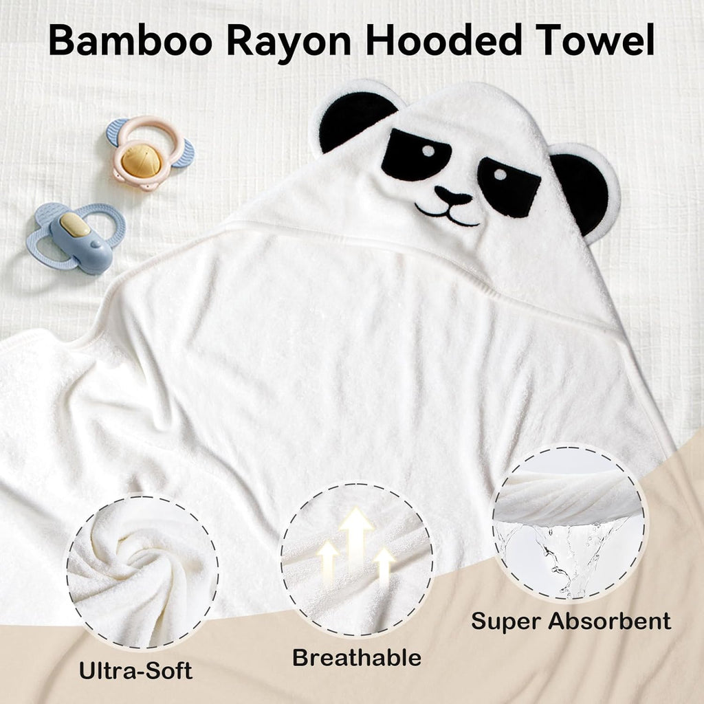Okayinn BubblePanda Sleep Sack - Cozy 6-12 Months Infant Sleep Solution | Hooded Bath Towels Included