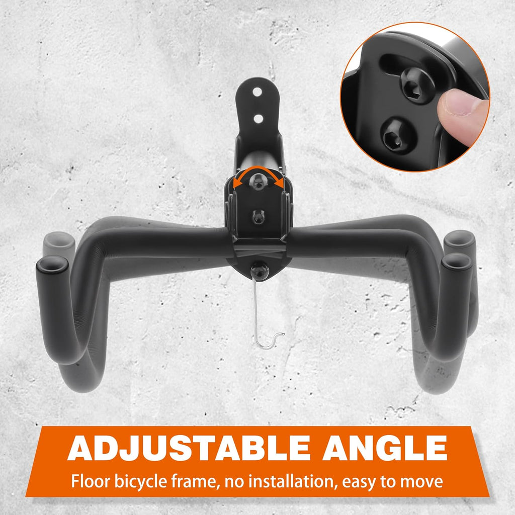 Skiennix Bike Rack - Durable Wall Mount Bicycle Storage Hanger | 2-Pack for Indoor Use